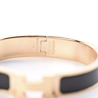 Hermes Enamel Narrow Clic Clac H Bracelet PM Black 5 of 5