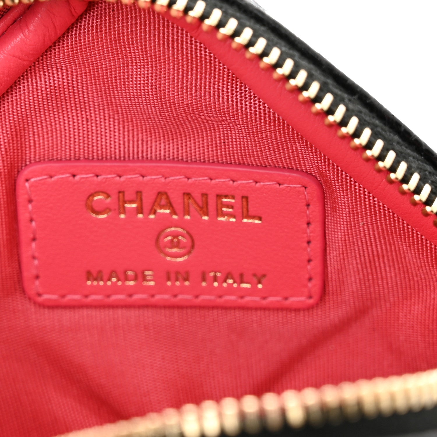 Chanel Caviar Quilted Diamond Coin Purse With Chain Black 6 of 11