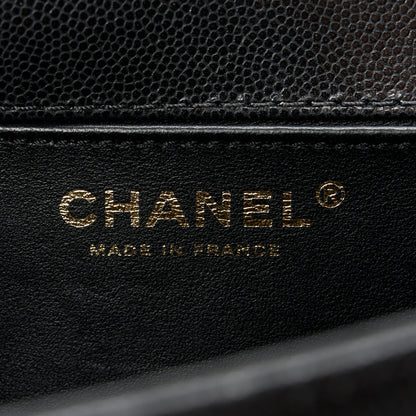 Chanel Caviar Quilted Medium Top Handle Boy Flap Black 6 of 10