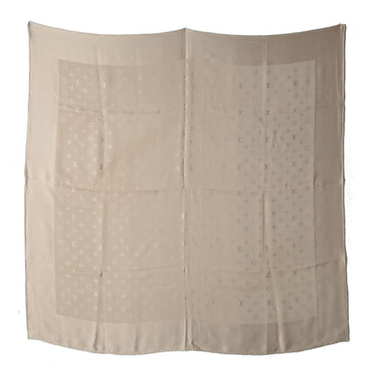 Louis Vuitton Silk Monogram Monaco Square Scarf Beige 2 of 5
