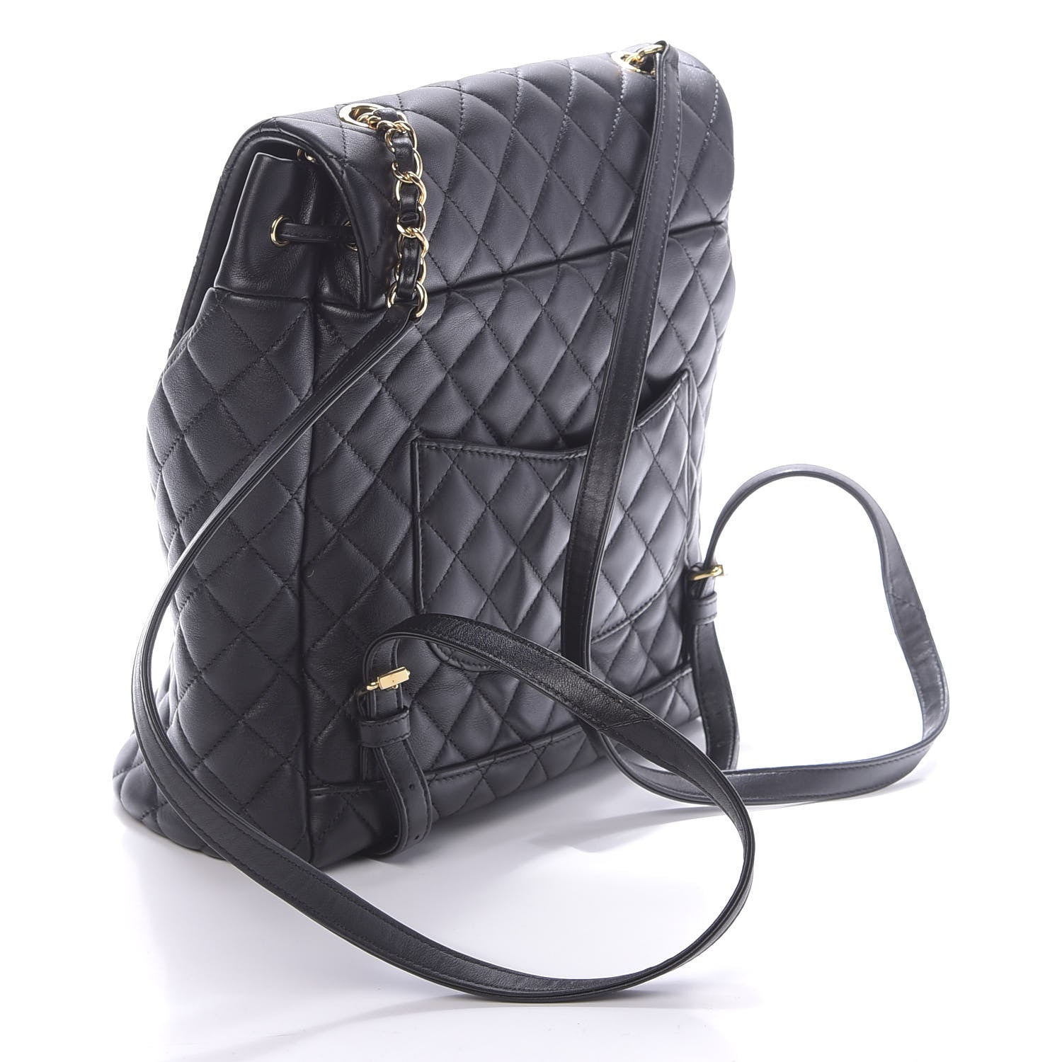 Chanel Lambskin Quilted Large Urban Spirit Backpack Black 2 of 8