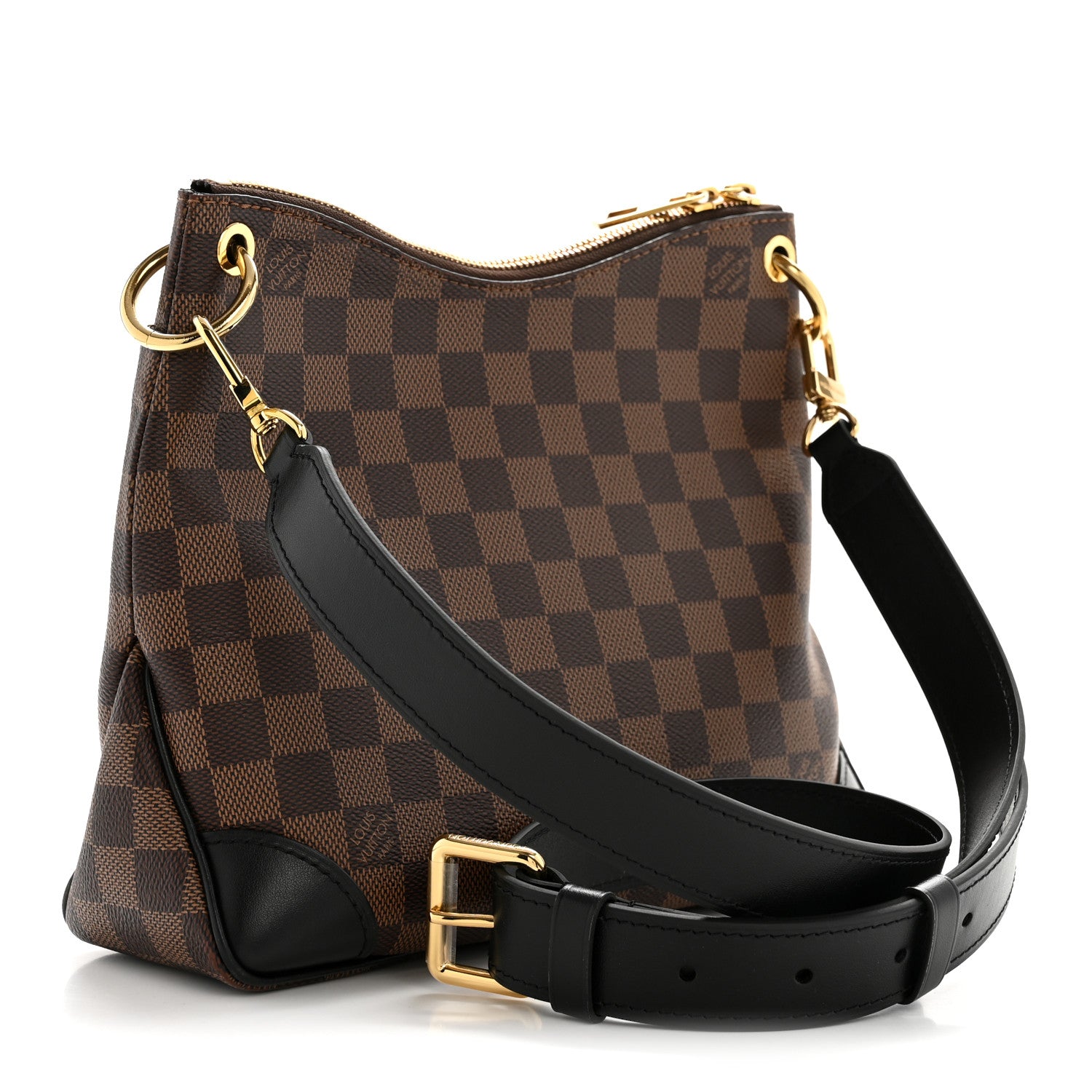 Louis Vuitton Damier Ebene Odeon PM Black 3 of 14