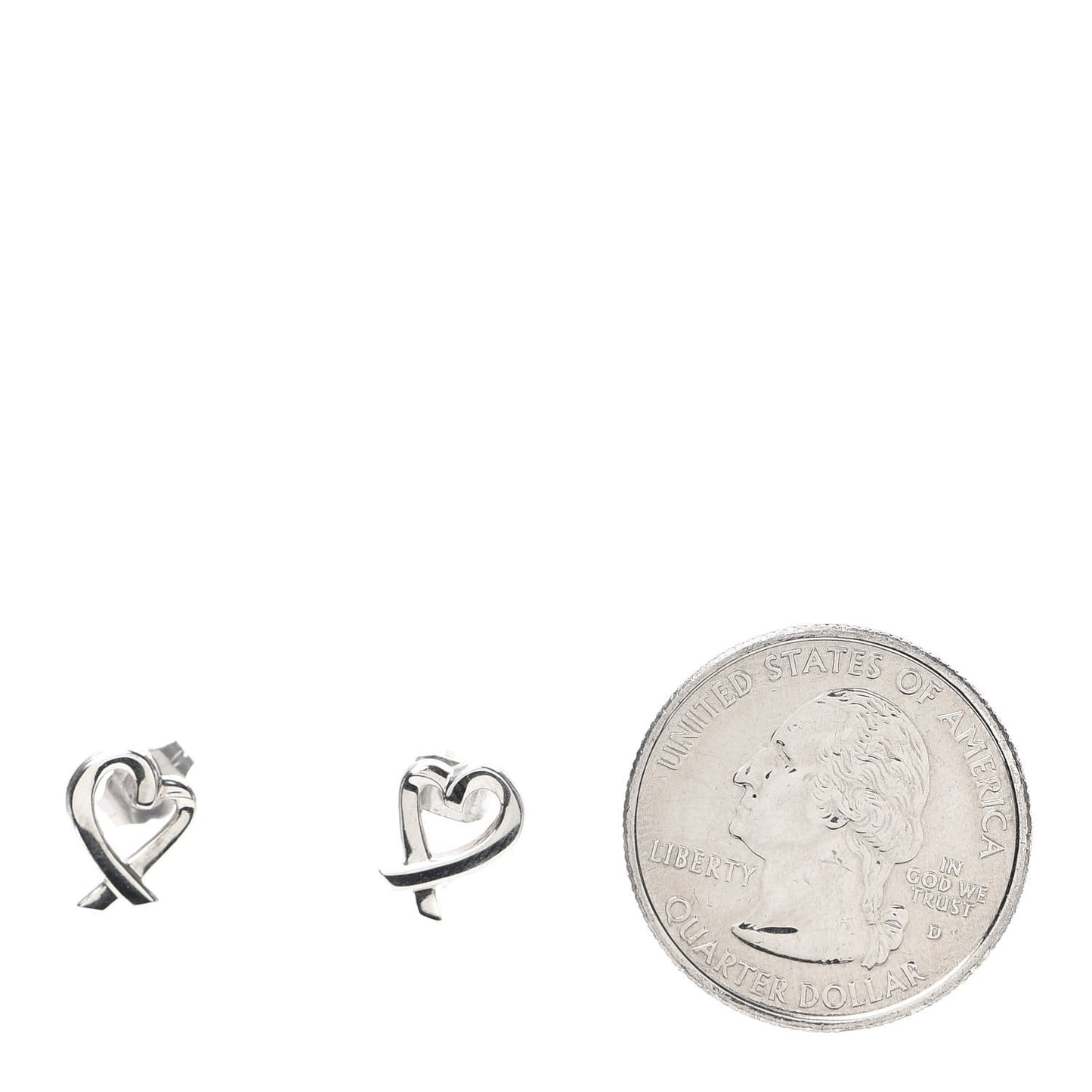 Sterling Silver Mini Paloma Picasso Loving Heart Earrings