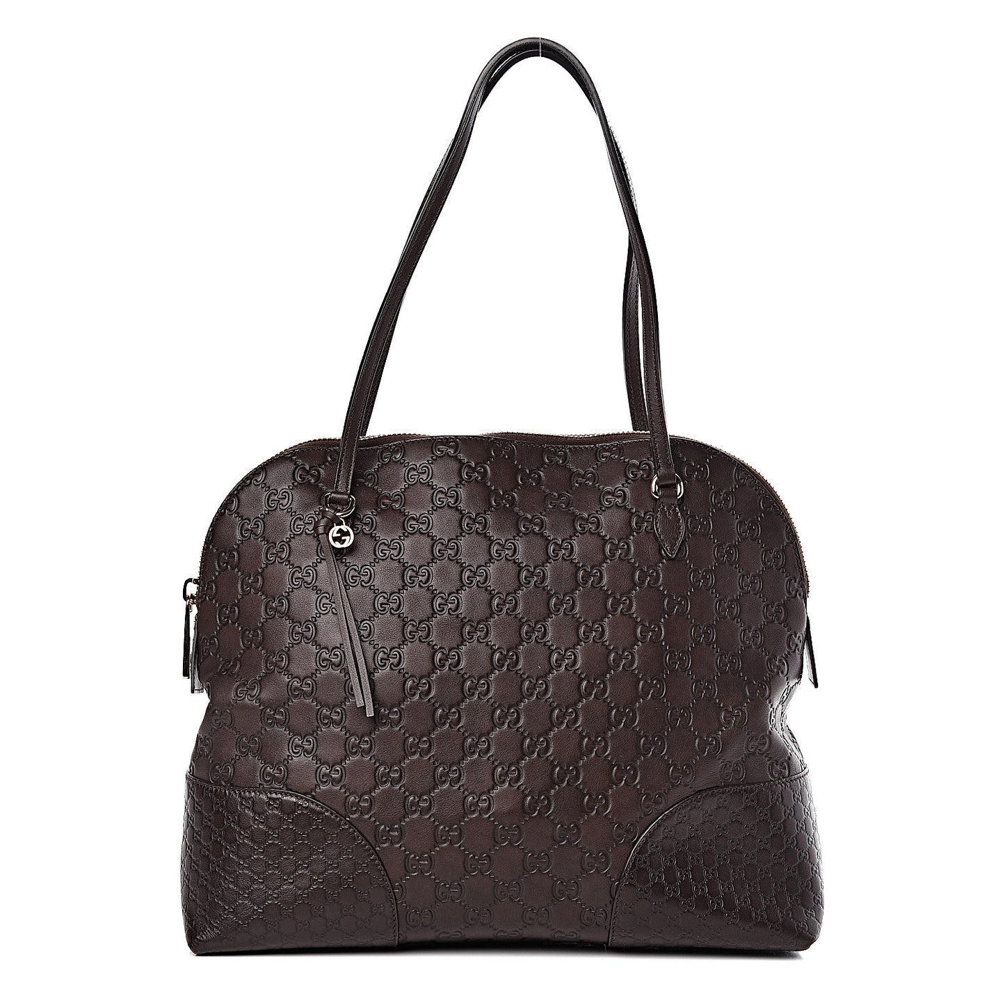 Guccissima Medium Bree Shoulder Bag Chocolate