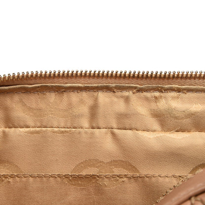 Chanel Lambskin Surpique Shoulder Bag Beige 21 of 21