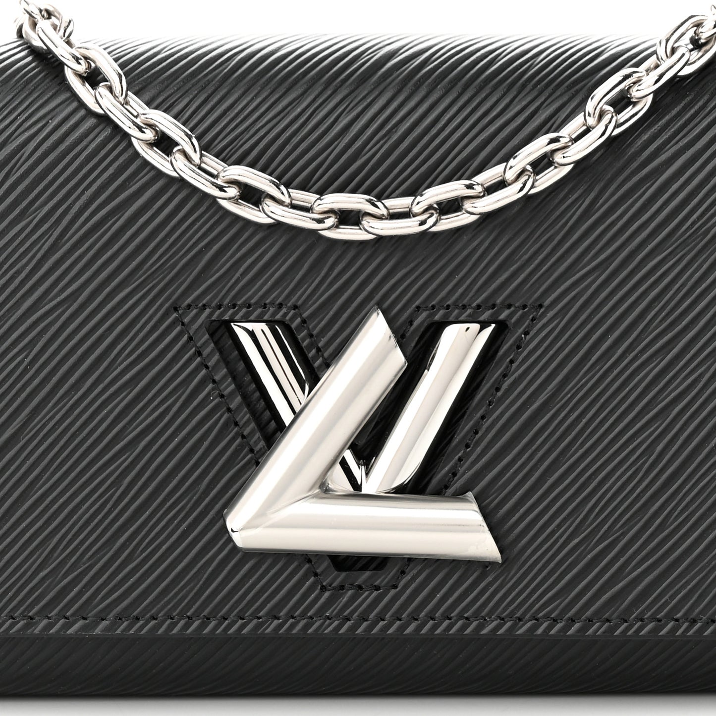 Epi Twist Chain Wallet Black