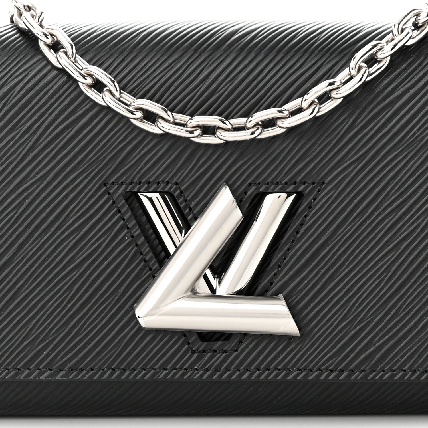 Louis Vuitton Epi Twist Chain Wallet Black 8 of 12