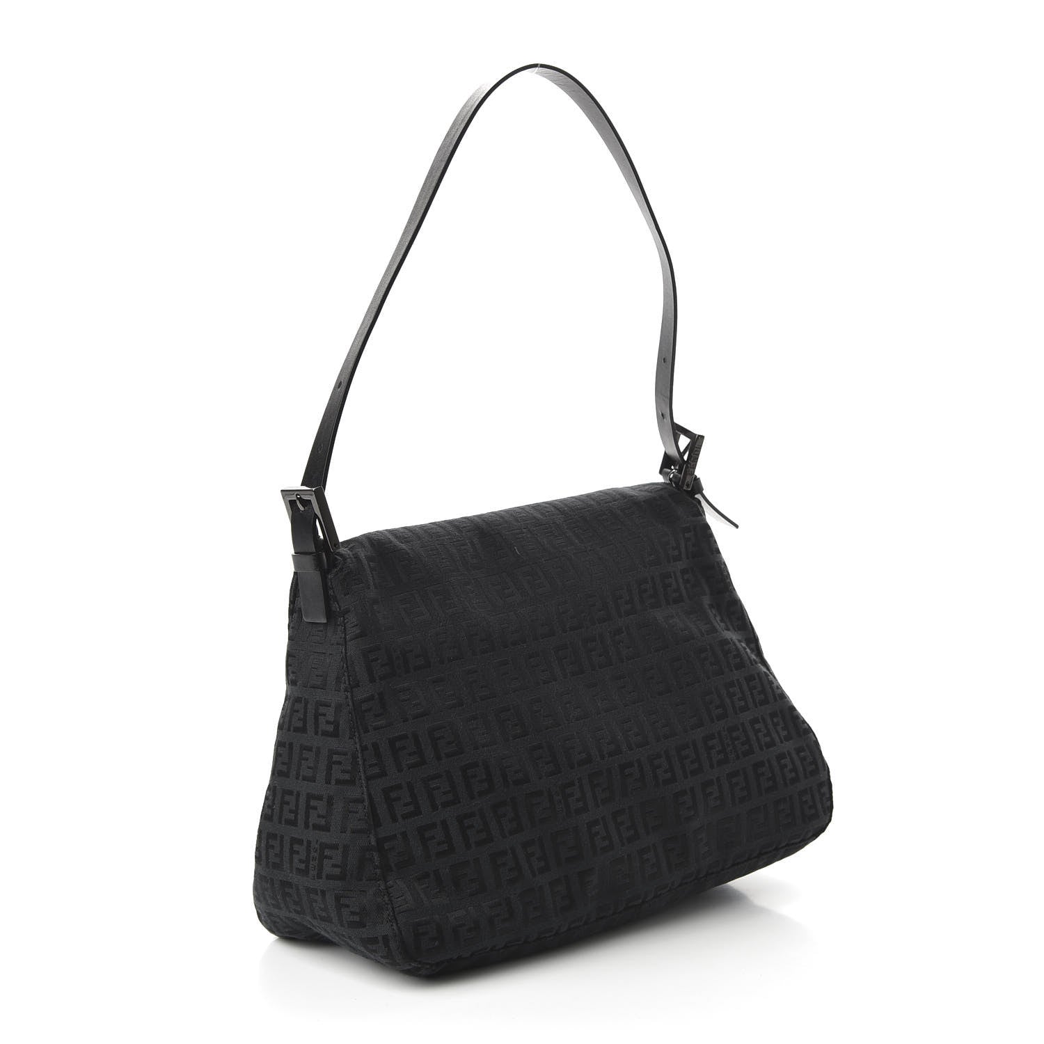 Fendi Zucchino Mama Baguette Black 3 of 9