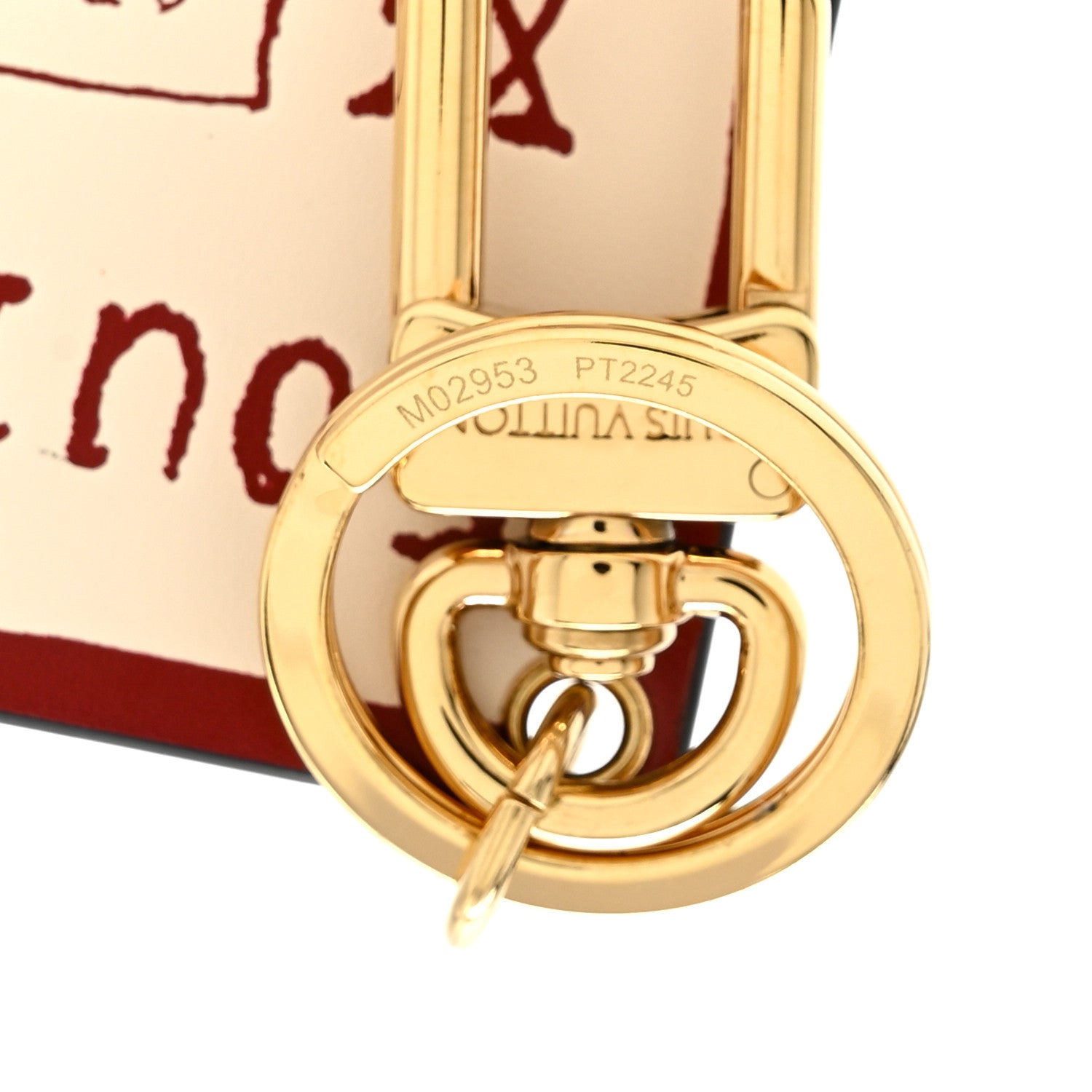 Louis Vuitton X Grace Coddington Calfskin Monogram Travel Tag Bag Charm Arizona 4 of 5