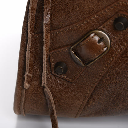 Balenciaga Agneau Classic Hardware Work Olive Brown 9 of 9