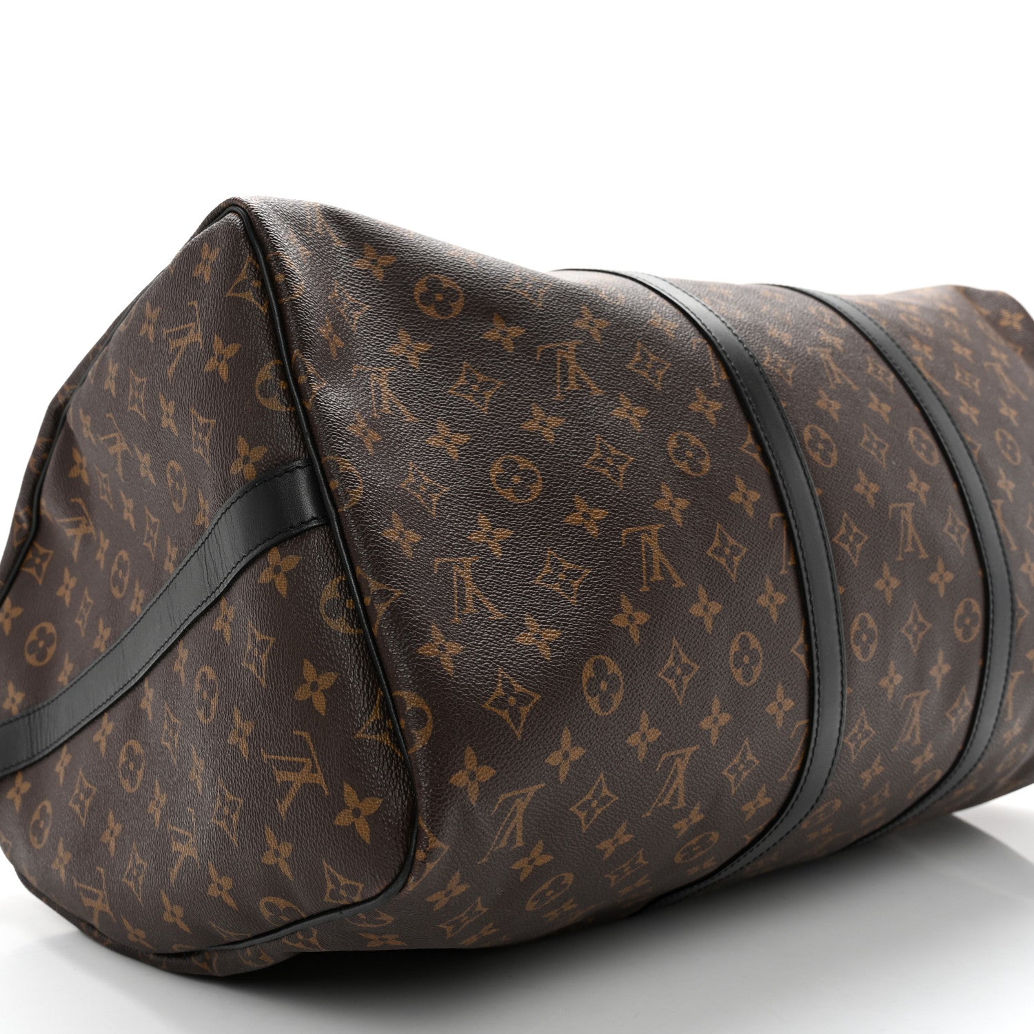 Louis Vuitton Monogram Macassar Keepall Bandouliere 55 9 of 14