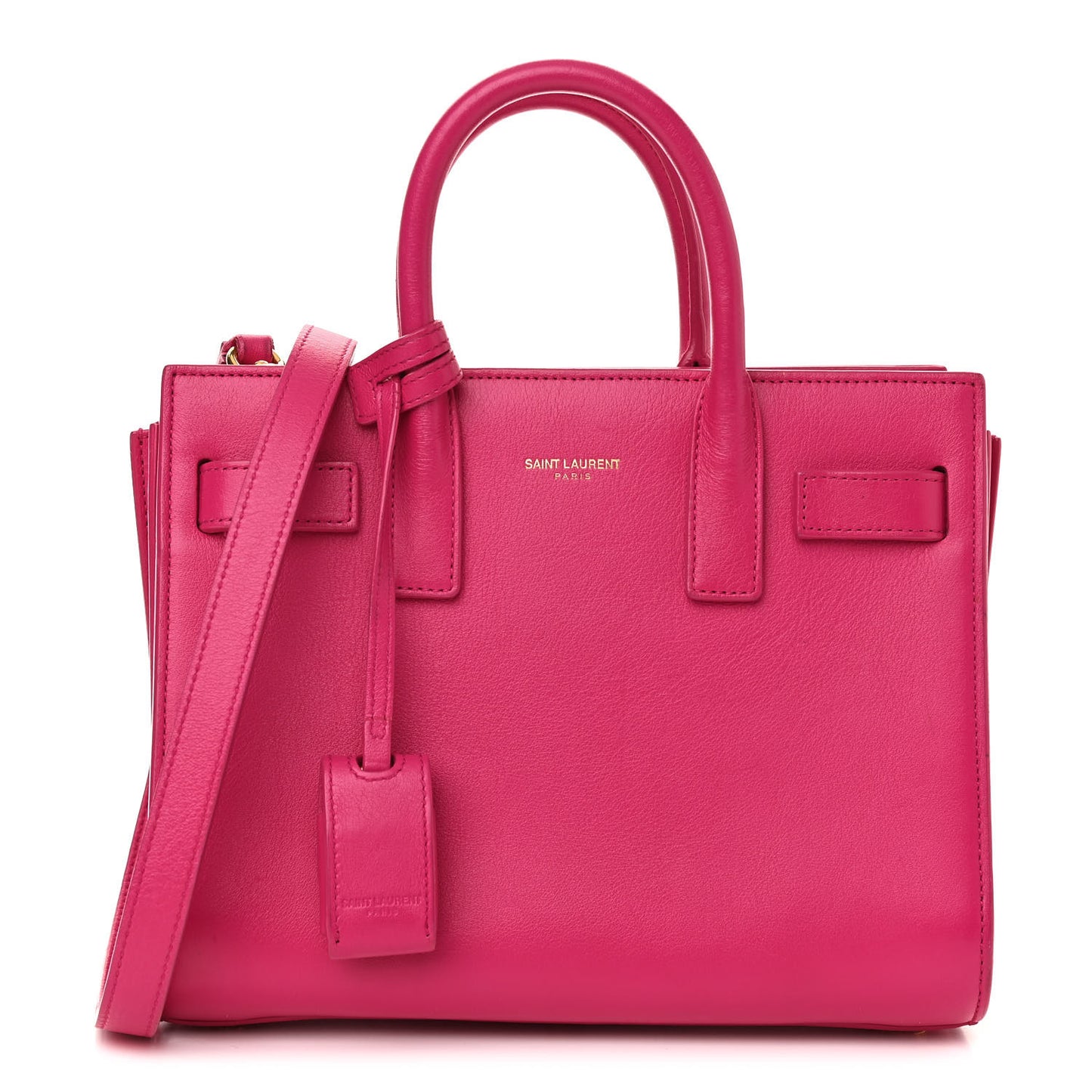 Calfskin Nano Sac De Jour Lipstick Fuchsia