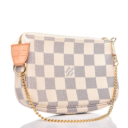 Louis Vuitton Damier Azur Mini Pochette Accessories 3 of 9