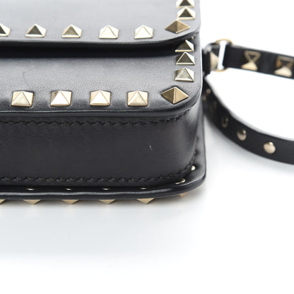 Valentino Garavani Vitello Rockstud Flap Crossbody Bag Black 14 of 17