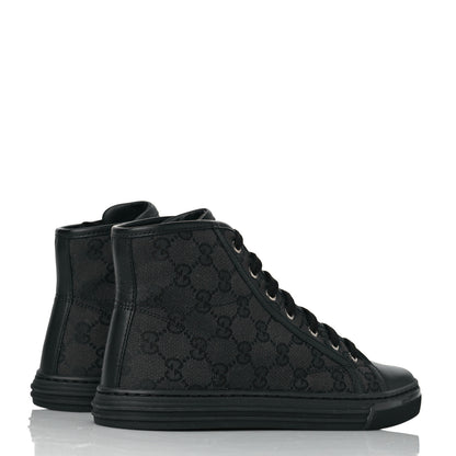 Gucci Monogram High Top Sneakers 37.5 Black 4 of 9