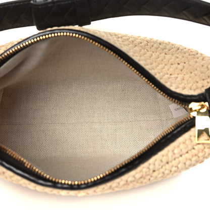 Bottega Veneta Raffia Woven Nappa Intrecciato Mini Wallace Natural Fondant 5 of 11