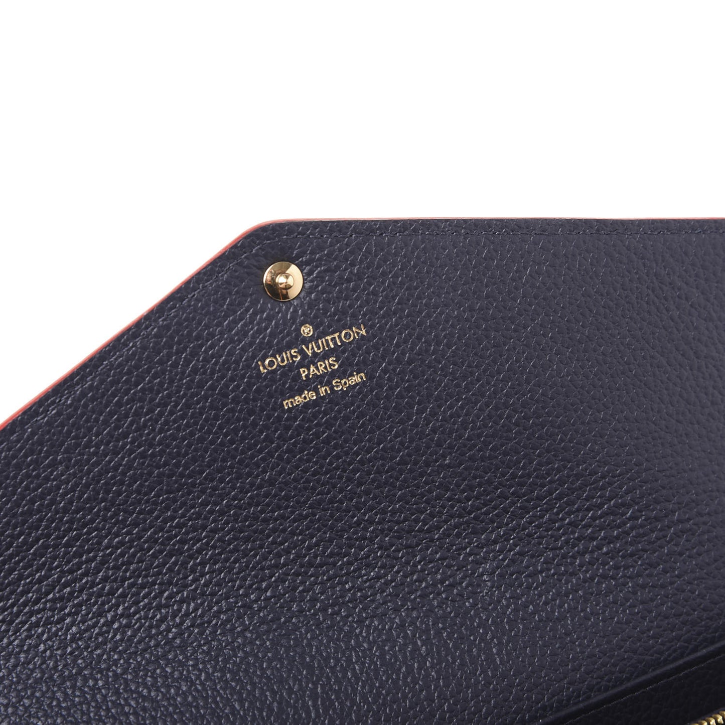 Empreinte Sarah Wallet NM Marine Rouge