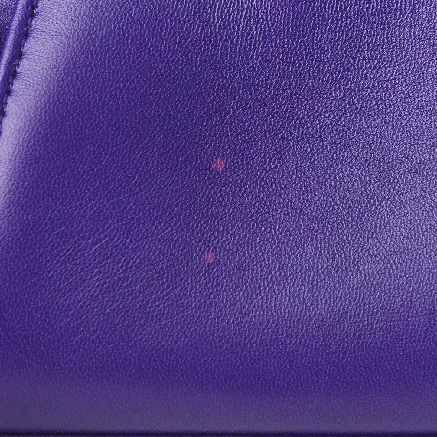 Shiny Nappa Waves Bi-Color Micro Peekaboo Iconic Satchel Purple Amber