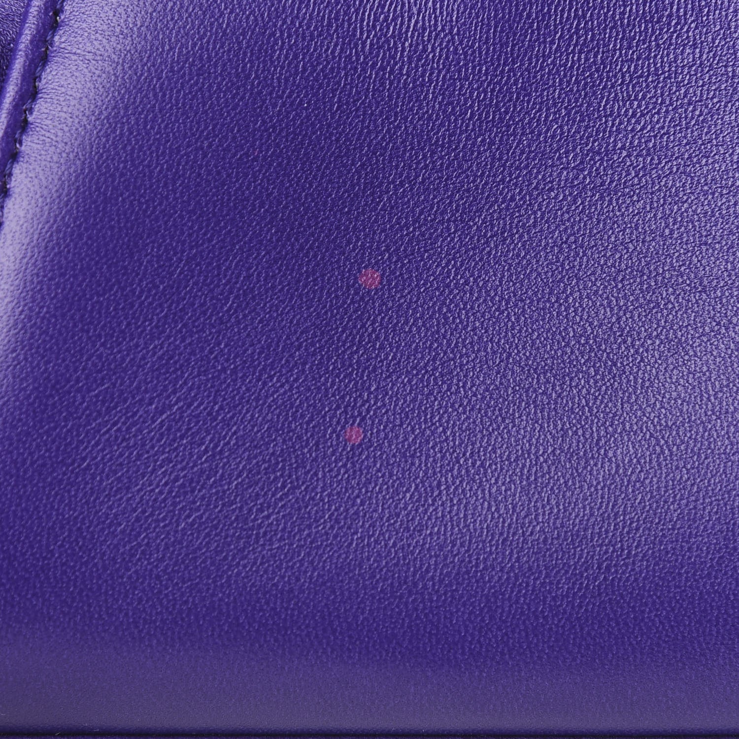 Fendi Shiny Nappa Waves Bi-Color Micro Peekaboo Iconic Satchel Purple Amber 11 of 11