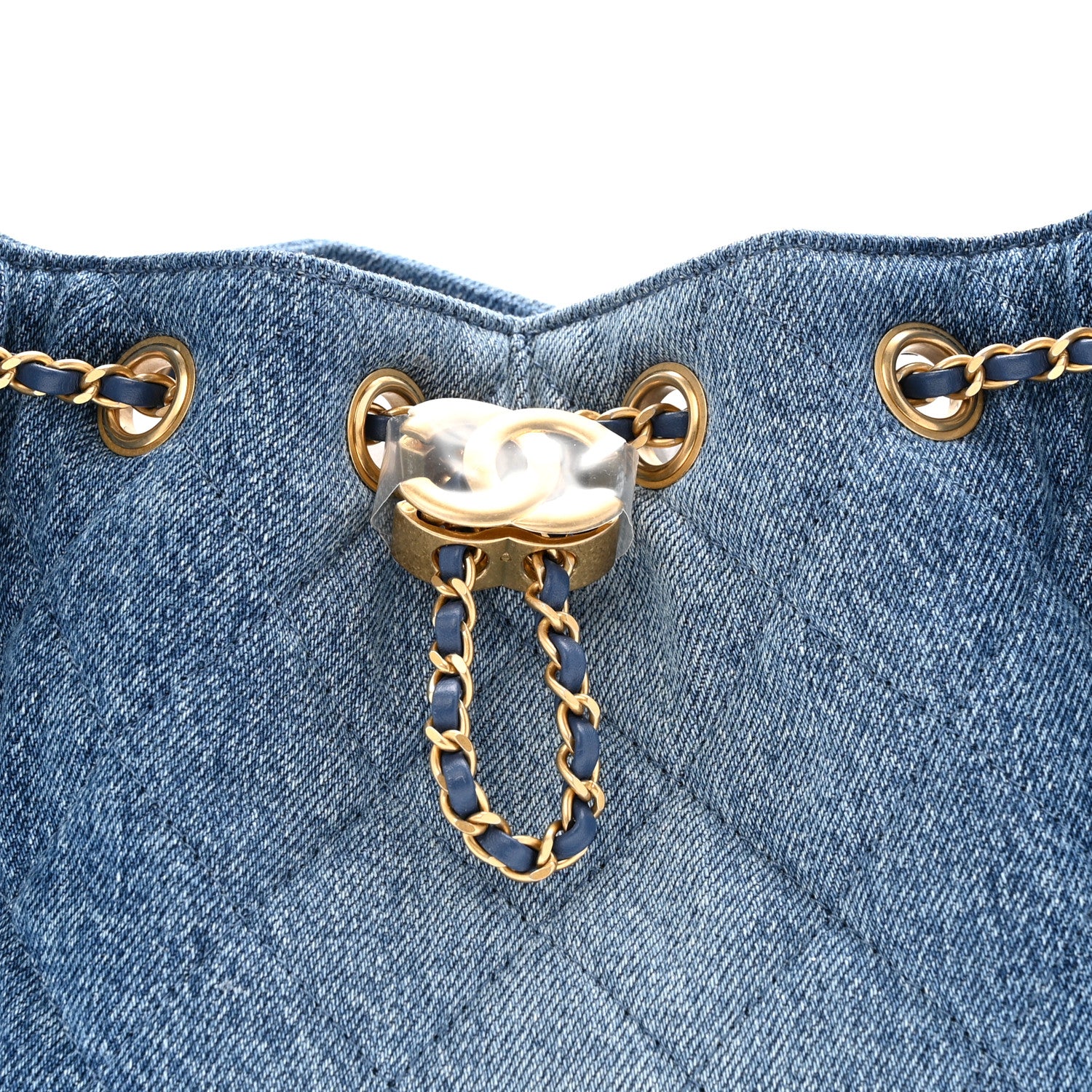 Chanel Washed Denim Quilted Mini Chanel 25 Handbag Blue 8 of 11