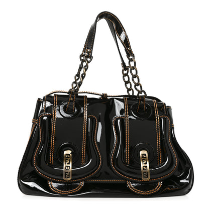 Fendi Patent B Bag Black 1 of 10