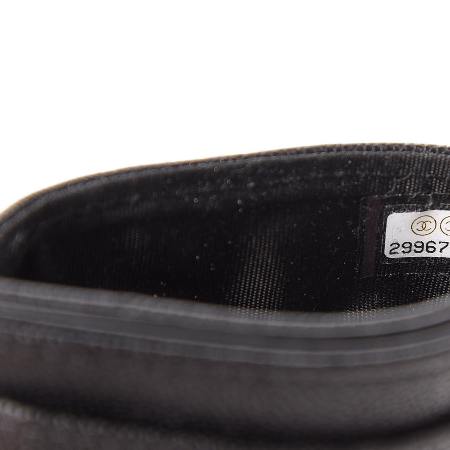 Caviar Quilted Boy Card Holder Black