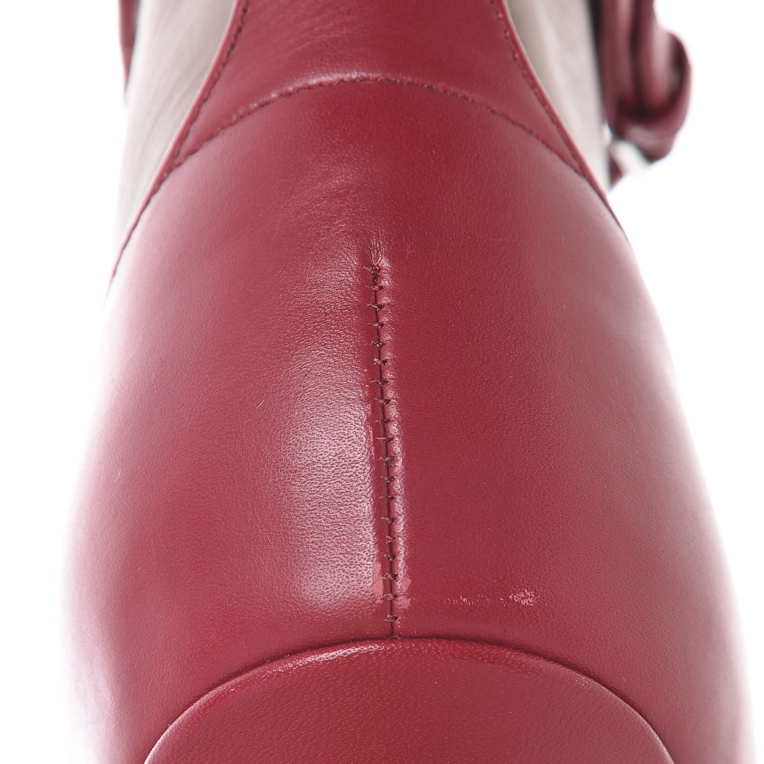 Valentino Garavani Nappa Love Latch 100mm Ankle Boots 37 Dark Red Poudre 8 of 10