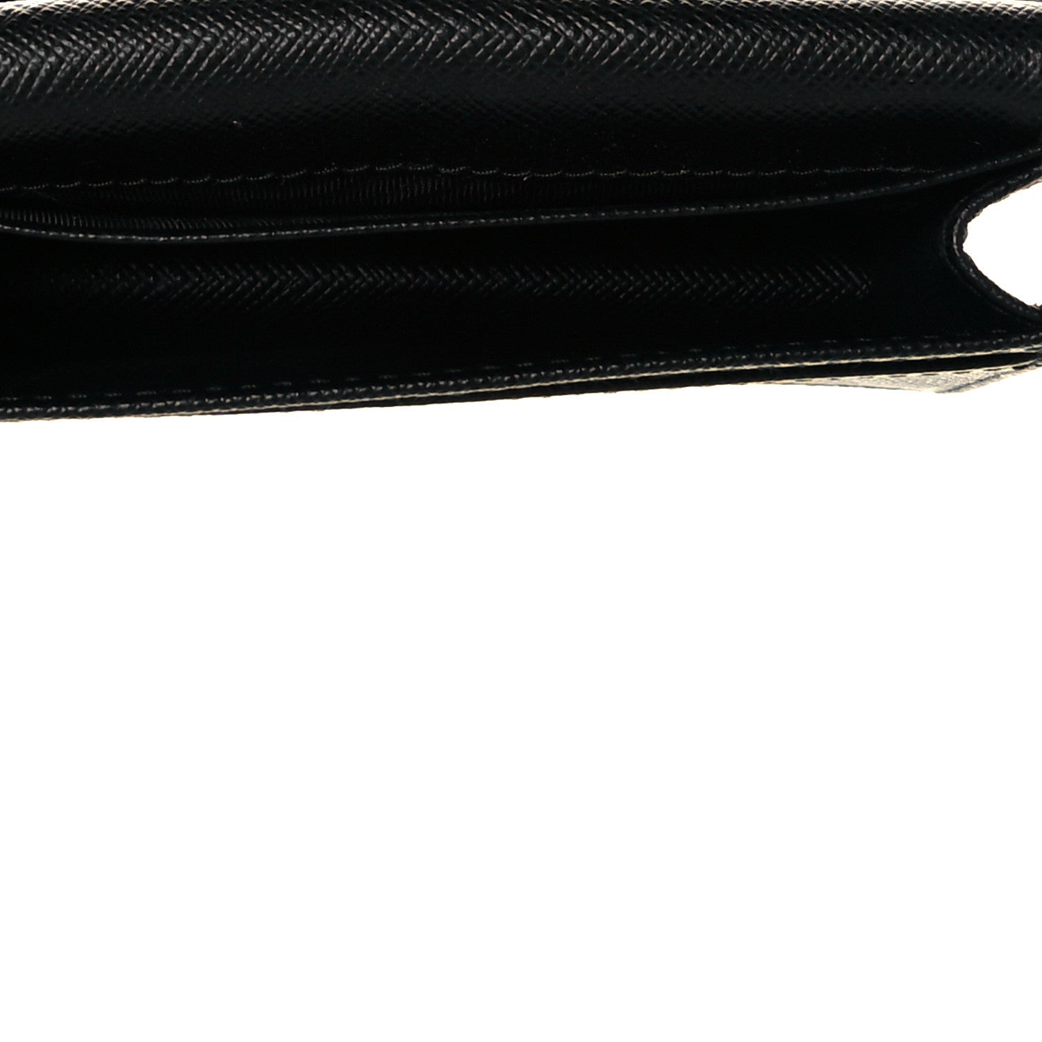 Prada Saffiano Oro Wallet Black 5 of 9