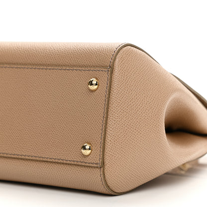 Dolce & Gabbana Dauphine Medium Miss Sicily Satchel Tortora Sand 9 of 11