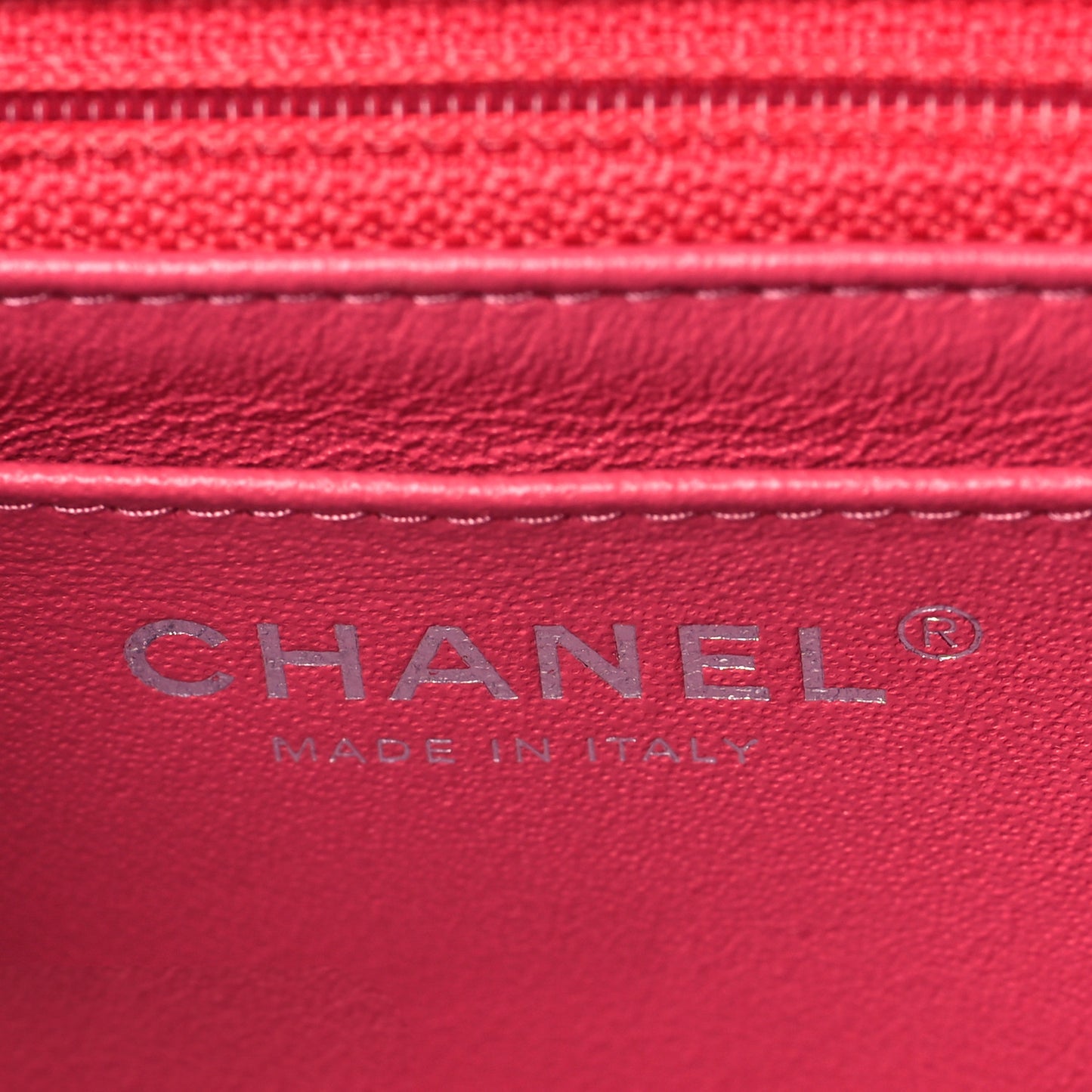 Lambskin Quilted Mini Rectangular Flap Pink