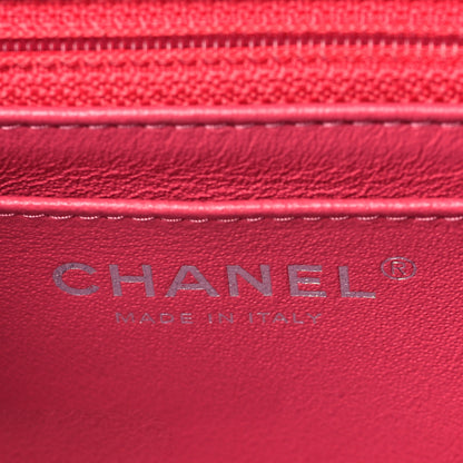 Chanel Lambskin Quilted Mini Rectangular Flap Pink 5 of 9
