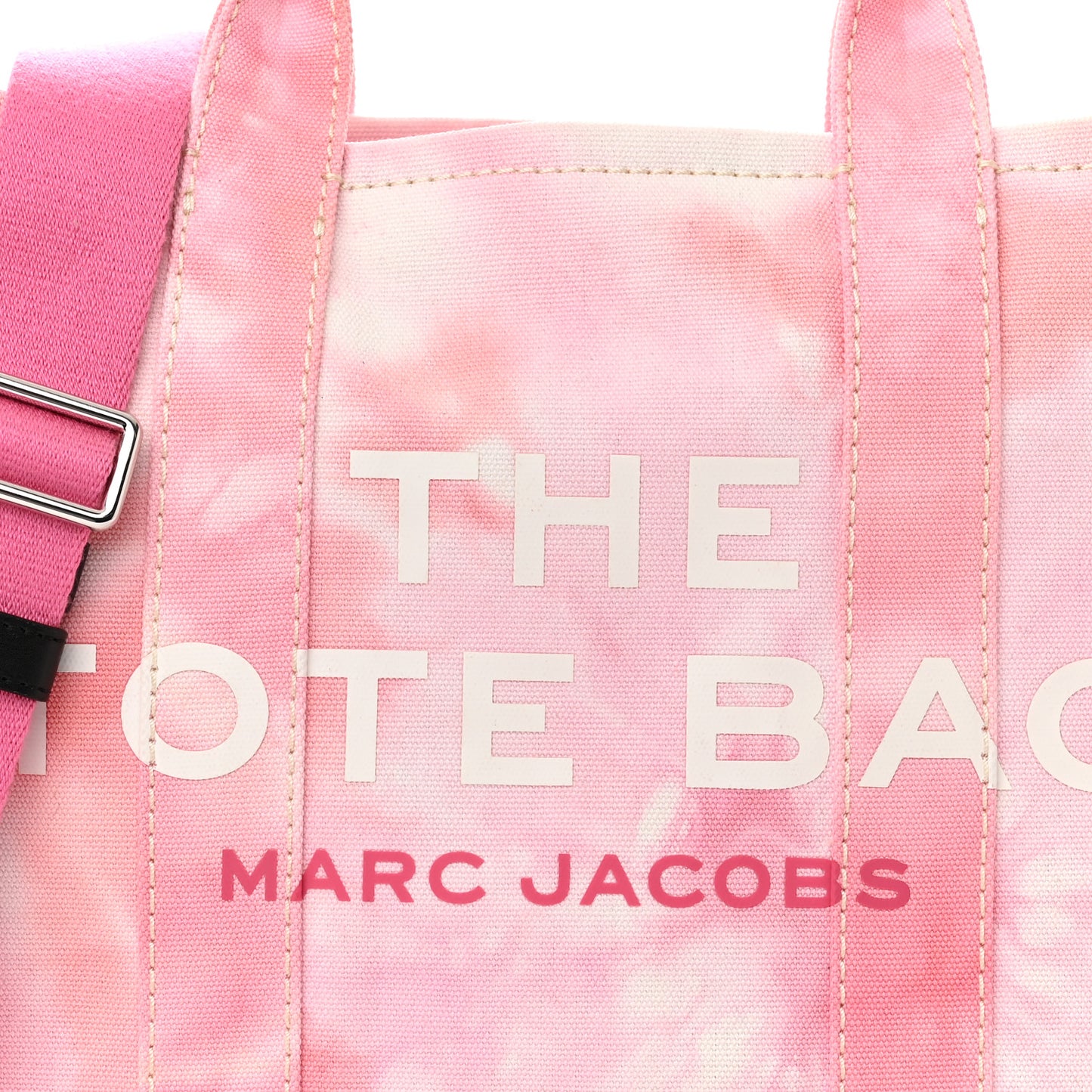 Cotton Canvas Medium The Traveler Tote Bag Tie Dye Pink