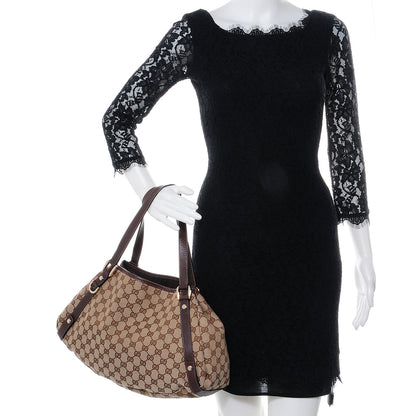 Gucci Monogram Medium Abbey Shoulder Bag Brown 2 of 7