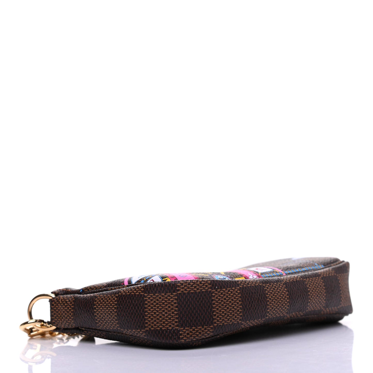 Damier Ebene 2020 Christmas Animation Big Wheel Mini Pochette Accessories Rose Ballerine