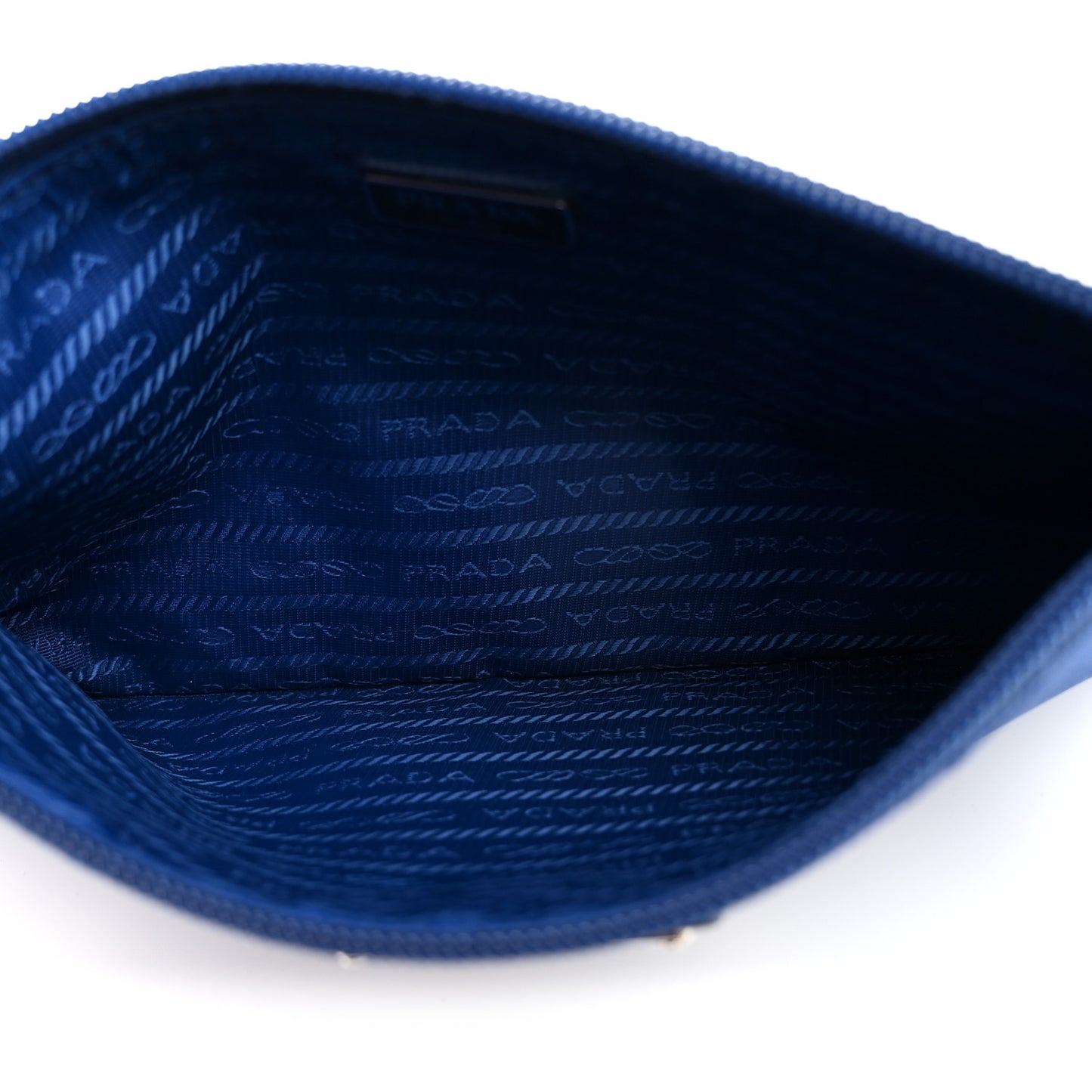 Tessuto Nylon Saffiano Wristlet Bluette