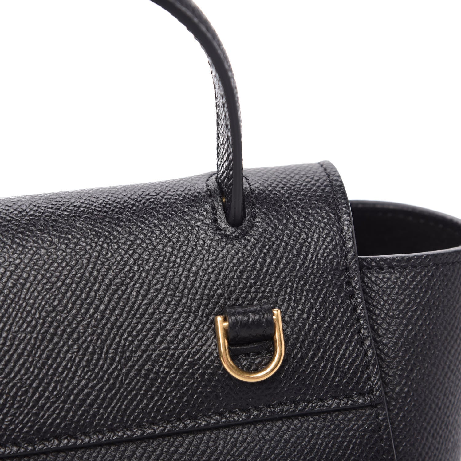 Celine Grained Calfskin Pico Belt Bag Black 9 of 9