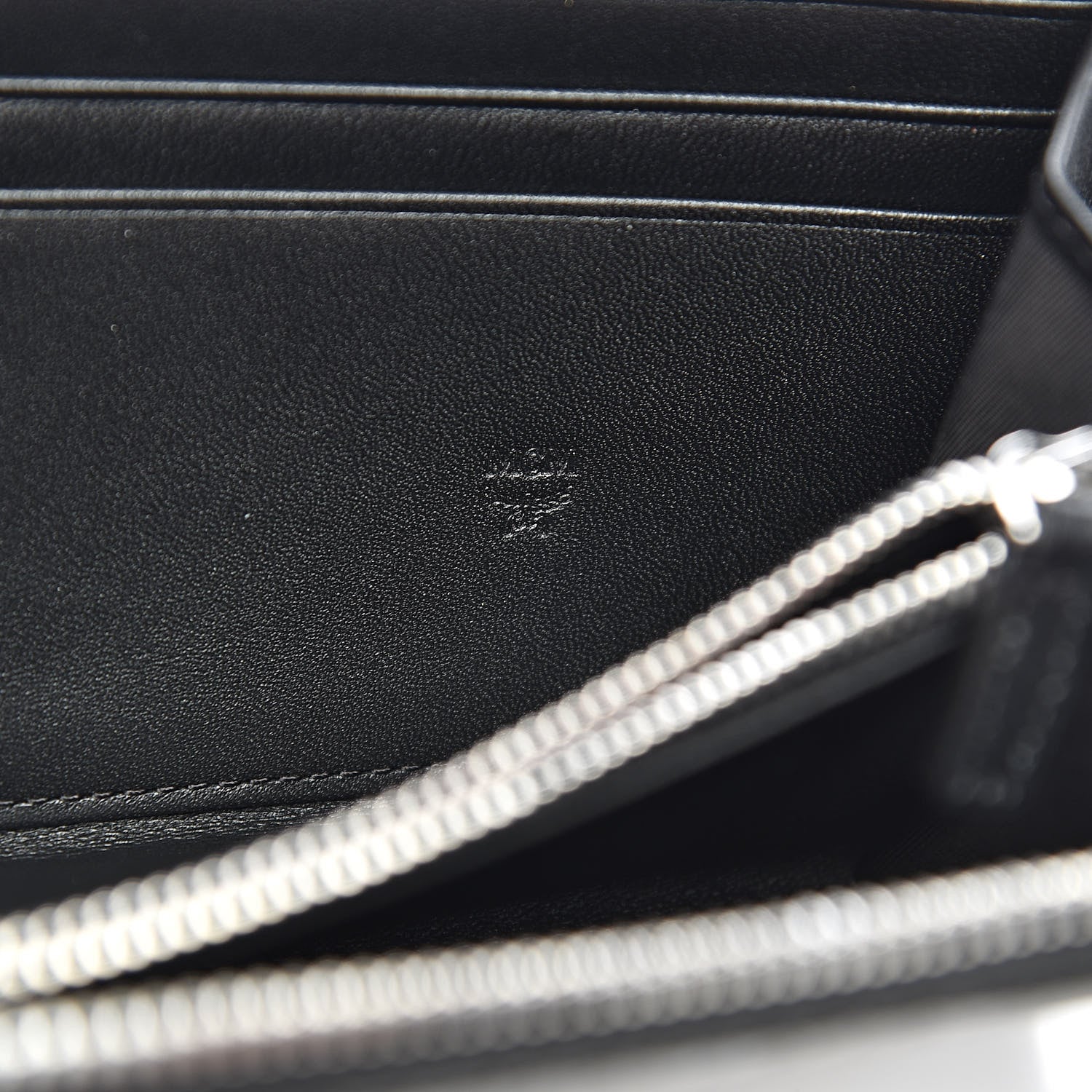 MCM Visetos Large Zip Around Wallet Black 6 of 9