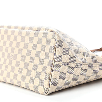 Louis Vuitton Damier Azur Neo Neverfull MM Rose Ballerine 8 of 9