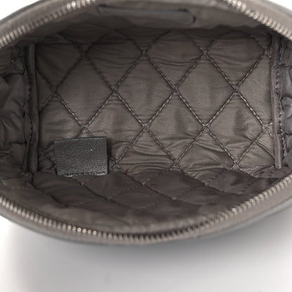 Chanel Metallic Lambskin Quilted 2.55 Reissue Cosmetic Pouch Silver 5 of 9