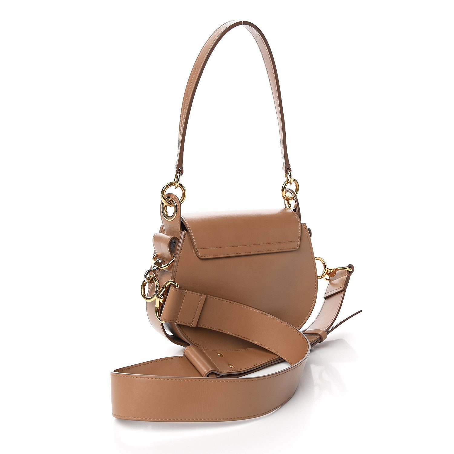 Chloe Calfskin Small Tess Bag Nut 3 of 9