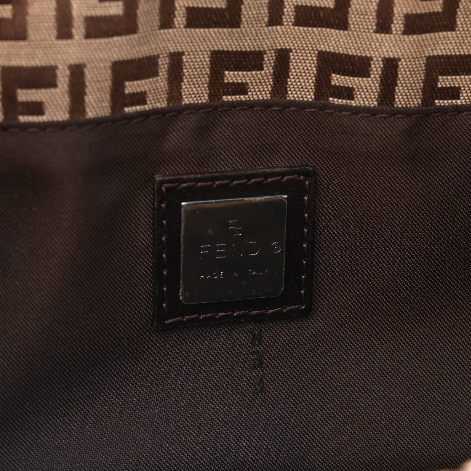 Fendi Zucchino Baguette Brown 8 of 12