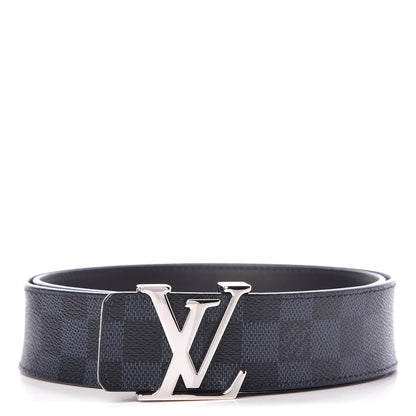 Louis Vuitton Damier Cobalt 40mm LV Initiales Belt 85 34 1 of 7