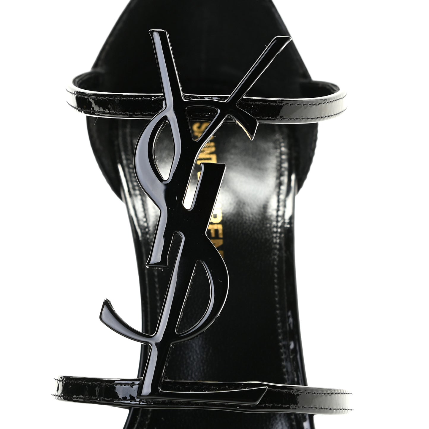 Patent Cassandra 100 Ankle Strap Sandals 36 Black