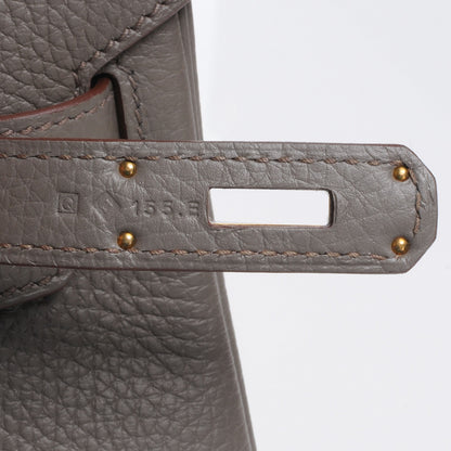 Hermes Taurillon Clemence Birkin 30 Etain 6 of 11