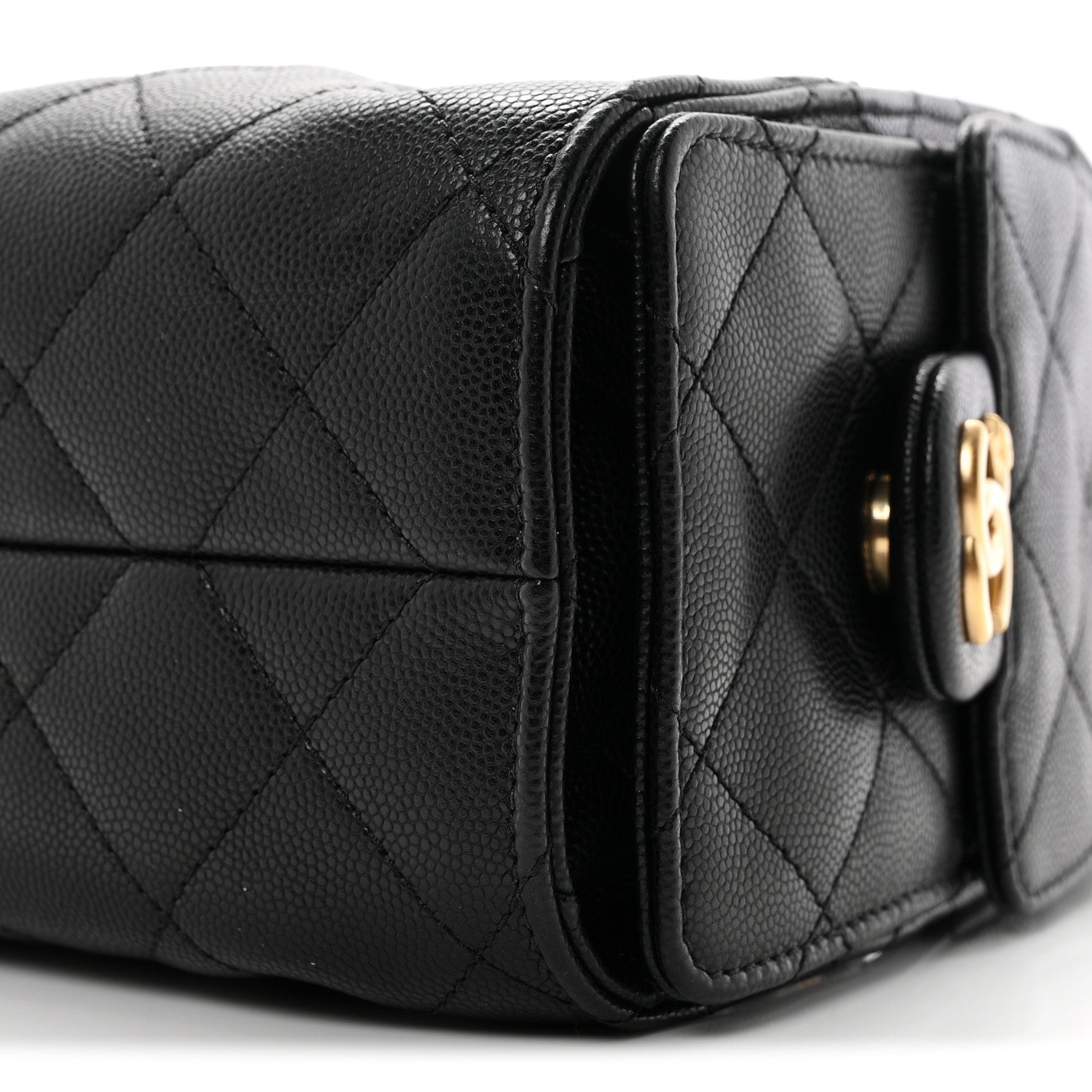 Chanel Caviar Quilted Mini Chanel 25 Handbag Black 10 of 11