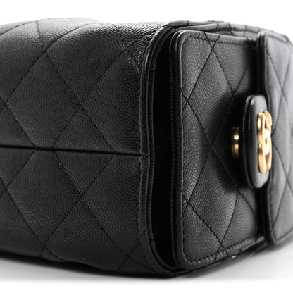 Chanel Caviar Quilted Mini Chanel 25 Handbag Black 10 of 11