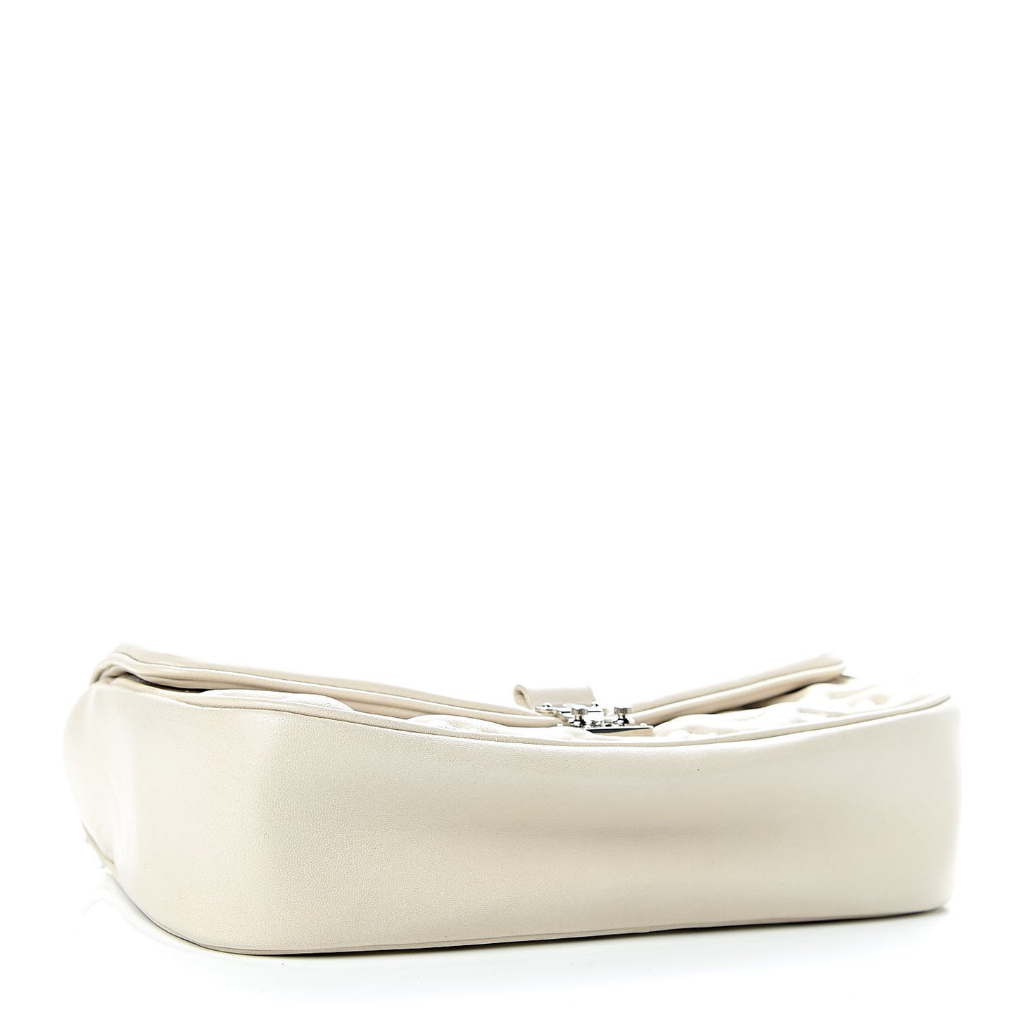 Lambskin Mama Broderie Pochette Ivory