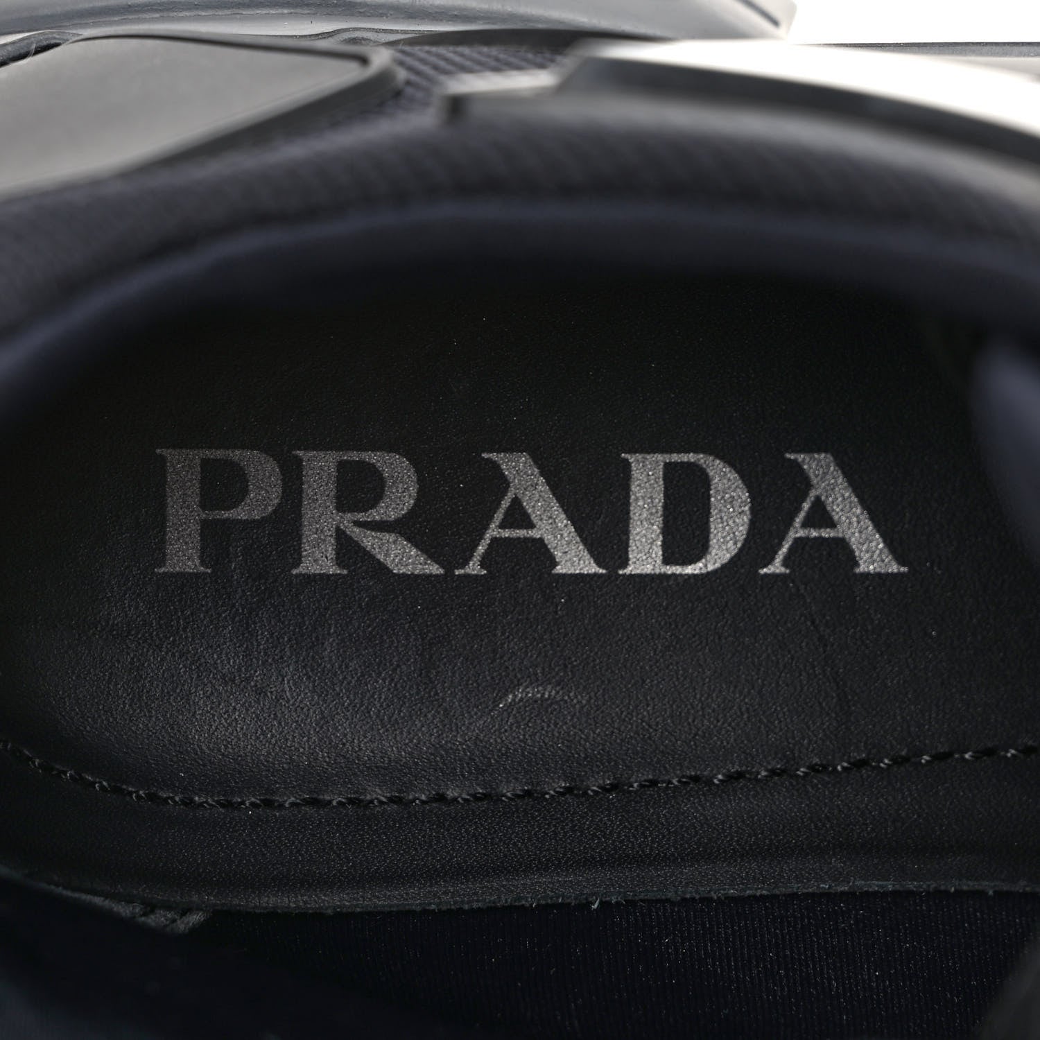 Prada Rubber Technical Knit Fabric Cloudbust Thunder Sneakers 37 Black 8 of 10