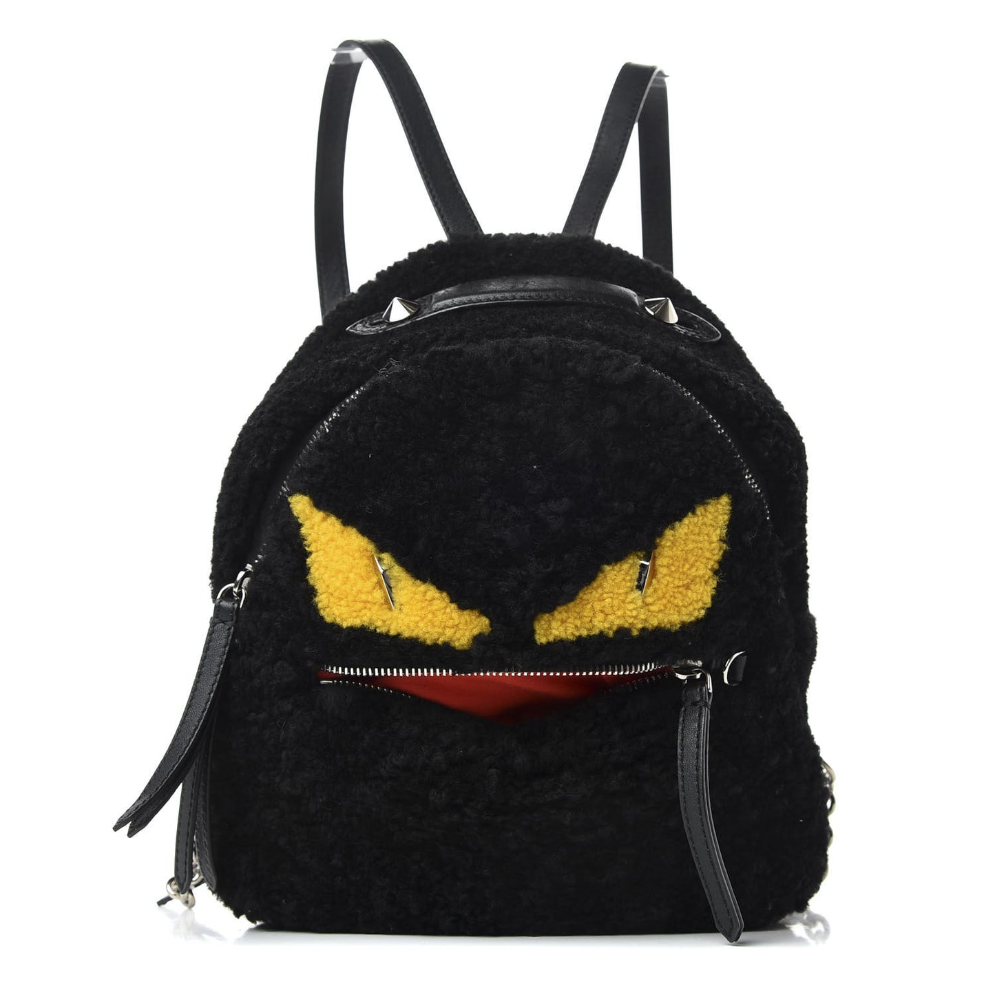 Shearling Monster Mini Bag Bug Backpack Black
