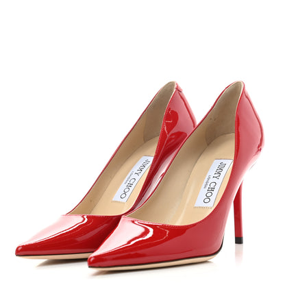 Jimmy Choo Patent Romy Pumps 35.5 Red 3 of 8